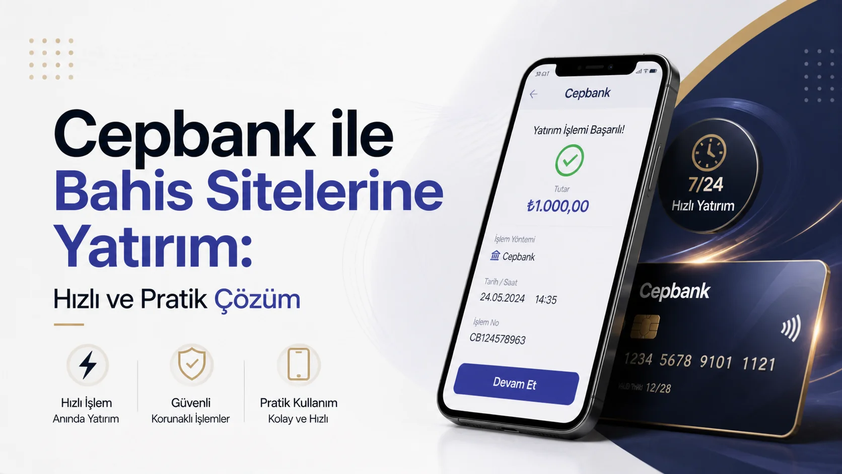 Cepbank ile Bahis Sitelerine Yatırım Hızlı ve Pratik Çözüm